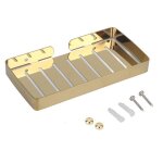 Porte - savon mural en acier inoxydable dor ? gouttoir  vaisselle pour salle de bain et cuisine ? ...