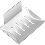 Porte savon mural auto - adhsif - porte savon inox salle de bain - sans perage - pour ponges brosses ...