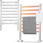 Porte et sèche - serviettes électrique radiateur silencieux matériel de montage & pieds câble de 15m Porte et sèche - serviettes électrique radiateur silencieux matériel de montage & pieds câble de 15m