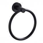 Porte - serviette mural home anneau porte - serviette fixation murale rond en acier inoxydable salle ...