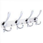 Porte - serviettes mural - inox - multifonction - 4 crochets - design contemporain - rsistant  la corrosion ...