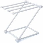 Porte - serviette sur pied pliableporte - serviettes salle de bains avec conception 4 barres convient ...