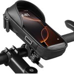 Porte telephone velo support telephone moto etanche sacoche guidon pour smartphone de 55  7 pouce support ...