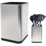 Porte - ustensiles de cuisine grand rcipient  ustensiles de cuisine panier  couverts acier inoxydable ...