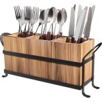 Porte - ustensiles de fte - range - couverts  trois compartiments amovible poigne portable lgant ...