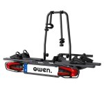 Porte - vélos pour 2 vélos - owen - sur attelage - pliable - 13 broches - noir Porte - vélos pour 2 vélos - owen - sur attelage - pliable - 13 broches - noir