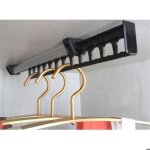 Porte - v�tements armoire garde - robe extractible coulissant pour cintre support portemanteau for pour ...