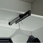 Porte - vêtements armoire garde - robe extractible coulissant pour cintre support portemanteau for pour ... Porte - vêtements armoire garde - robe extractible coulissant pour cintre support portemanteau for pour ...