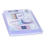 Porte - vues - viquel - a4 - 60 vues - couverture personnalisable - plastique violet