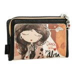 Portefeuille - anekke - alma - compact - souple - multicolore - 15x10x3 cm