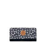 Portefeuille - cabaia - catane - noir et blanc - 21x13x3 cm - souple - zipp�e