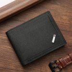 Portefeuilles courts en cuir pu vintage pour hommes porte - cartes de crdit masculin petits porte - ...