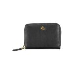 Portefeuille en cuir noir ralph lauren