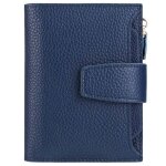 Portefeuille femme cuir porte monnaie fermeture eclaire carte rfid blocage zc1 bleu2