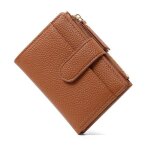 Portefeuille femme cuir porte monnaie petit et porte - cartes poche � monnaie zc18 marron