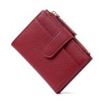 Portefeuille femme cuir porte monnaie petit et porte - cartes poche  monnaie zc18 rouge