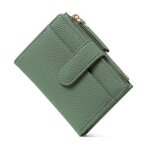 Portefeuille femme cuir porte monnaie petit et porte - cartes poche  monnaie zc18 vert