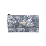 Portefeuille femme portefeuille avec mtal en cuir avec 10 emplacements porte - cartes monnaies lger ...