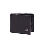 Portefeuille guess femme classic logo triangle noir synth�tique