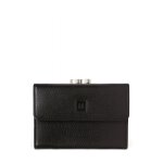 Portefeuille - hexagona - ref 54438 - cuir de vachette - noir - 13x9x3 cm