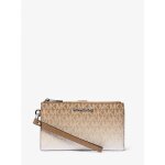 Portefeuille michael kors grand modle  double fermeture clair avec dragonne gris couleur cosse taille ...