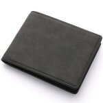 Portefeuille pliable en cuir pu pour homme porte - monnaie de grande capacit fente multi - cartes court ...