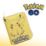 Portefeuille pokmon pikachu ? petit portefeuille enfant & fan ? fermeture zip scurise ? multi - compartimen ...