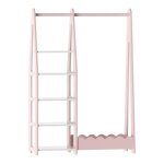 Portemanteau pour enfants vestnes 114 x 77 x 30 cm rose / blanc Portemanteau pour enfants vestnes 114 x 77 x 30 cm rose / blanc