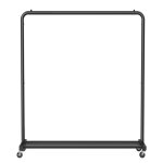 Portemanteau sur roulettes portant � v�tements robuste charge 50 kg chambre noir