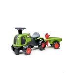 Porteur claas 1er �ge � volant directionnel avec klaxon remorque pelle et r�teau - falk - d�s 12 mois ...