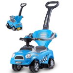 Porteur enfant 3 en 1 dreamade voiture � pousser avec poign�e amovibles volant klaxon espace de rangement ...