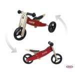 Porteur volutif 2 en 1 en bois - funbee - 3 roues - mixte