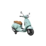 Porteur turbo challenge vespa avec siege en cuir vert deau