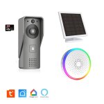 Portier vidéo solaire 3mp avec batterie connecté wifi avec carillon intérieur 60 mélodies ? contrôle ... Portier vidéo solaire 3mp avec batterie connecté wifi avec carillon intérieur 60 mélodies ? contrôle ...