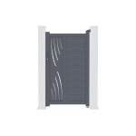 Portillon - casanoov - veleta - 1m h. 161cm - gris anthracite - aluminium Portillon - casanoov - veleta - 1m h. 161cm - gris anthracite - aluminium