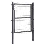 Portillon en acier galvanis� - helloshop26 - 175 cm - serrure de qualit� - poign�e en aluminium