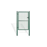 Portillon grillag� - casanoov - olga - 1m h. 156cm - vert - acier - poteaux inclus - r�sistant aux intemp�ries ...