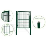 Portillon grillag� - casanoov - razo - 1m h. 120cm - vert - acier