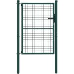 Portillon de jardin - outsunny - avec serrure cl�s et poign�e - en acier - 97 x 175 cm - pour ext�rieur ...