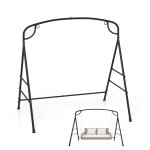 Portique balan�oire ext�rieur - dreamade - cadre m�tallique - anneaux de suspension solides - charge ...