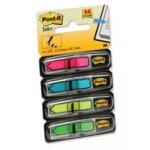 Index mini fl�ches - 3m - post - it - 4 couleurs - 96 pi�ces - 119 x 432 mm