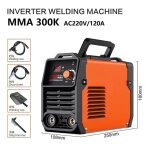 Poste  souder 300a lcd inverter numrique portable igbt 220v avec hot start anti - collage et lectrode ...