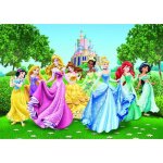 Poster g�ant - ch�teau et princesses disney - 360x270 cm - multicolore - d�coration murale