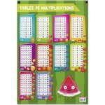 Poster pdagogique - tables de multiplications - 52 x 76 cm