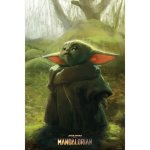 Poster - star wars - the mandalorian - the child - 61x915 cm - d�coration murale - vert