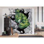 Poster xxl - komar - hulk breaker - multicolore - 250 x 280 cm - dcoration murale