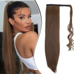 Postiche queue de cheval extension ponytail cheveux naturel extension cheveux 60 cm ( 125 g)#marron fonc ... Postiche queue de cheval extension ponytail cheveux naturel extension cheveux 60 cm ( 125 g)#marron fonc ...