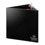 Pot auto - irrigant - indoor discount - triangle - noir - 14cm - flower lover