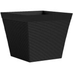 Pot carr� - garden id - green care impact noir - anth - 39 x 33 cm - garanti 10ans - 100% recycl� - uv ...