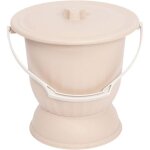 Pot de chambre de mnage crachoir avec couvercle seau  urine avec poigne pour enfants et personnes ...